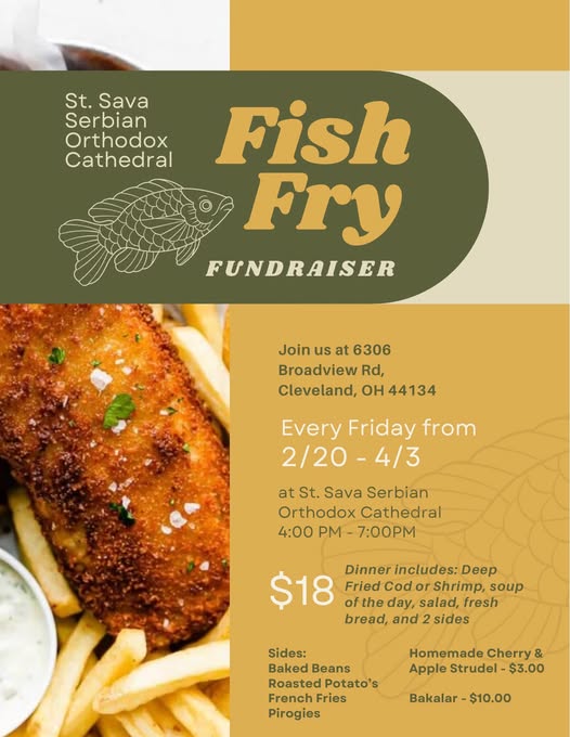 St. Sava Lenten Fish Fry